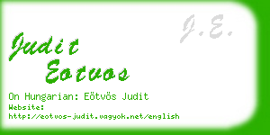 judit eotvos business card